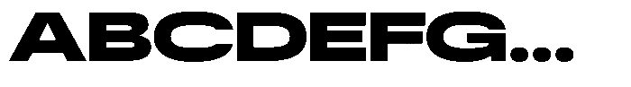 Antre Expanded Black Font UPPERCASE