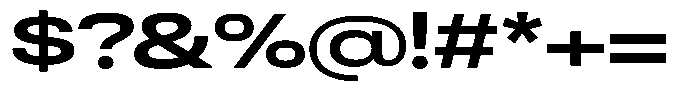 Antre Expanded Bold Font OTHER CHARS