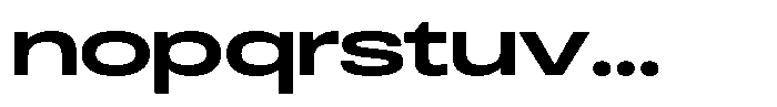 Antre Expanded Bold Font LOWERCASE