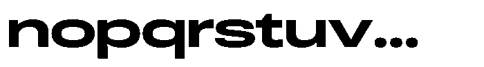 Antre Expanded Extra Bold Font LOWERCASE