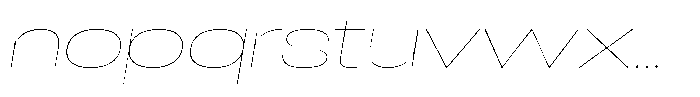 Antre Expanded Hairline Italic Font LOWERCASE