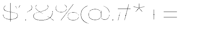 Antre Expanded Hairline Font OTHER CHARS