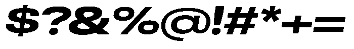 Antre Expanded Heavy Italic Font OTHER CHARS