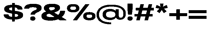 Antre Expanded Heavy Font OTHER CHARS