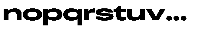 Antre Expanded Heavy Font LOWERCASE