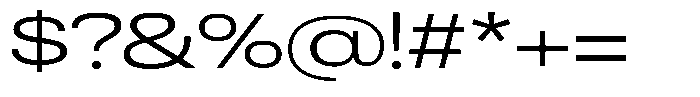 Antre Expanded Light Font OTHER CHARS