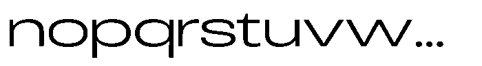 Antre Expanded Light Font LOWERCASE