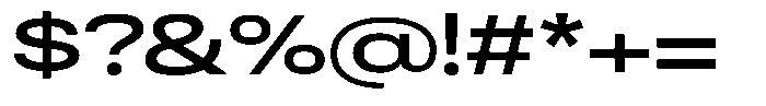 Antre Expanded Medium Font OTHER CHARS