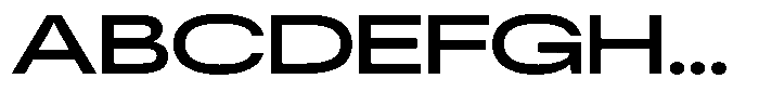 Antre Expanded Medium Font UPPERCASE