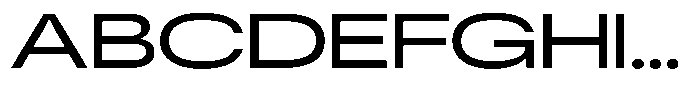 Antre Expanded Regular Font UPPERCASE