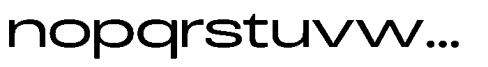 Antre Expanded Regular Font LOWERCASE