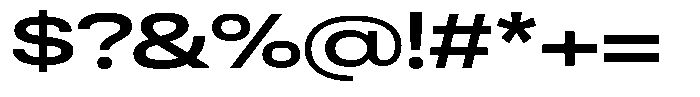 Antre Expanded Semi Bold Font OTHER CHARS