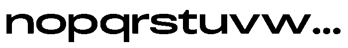 Antre Expanded Semi Bold Font LOWERCASE