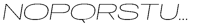 Antre Expanded Thin Italic Font UPPERCASE