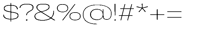 Antre Expanded Thin Font OTHER CHARS