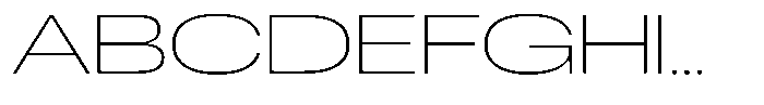 Antre Expanded Thin Font UPPERCASE
