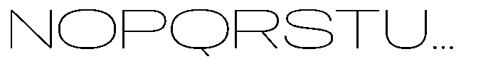 Antre Expanded Thin Font UPPERCASE