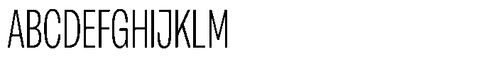 Antre Extra Condensed Extra Light Font UPPERCASE