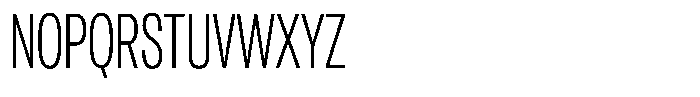 Antre Extra Condensed Extra Light Font UPPERCASE
