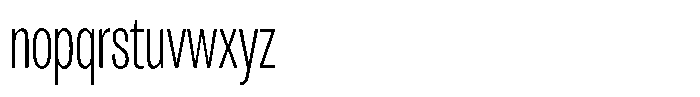 Antre Extra Condensed Extra Light Font LOWERCASE