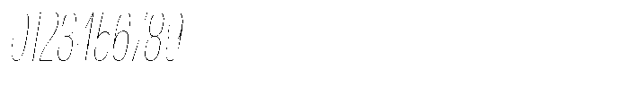 Antre Extra Condensed Hairline Italic Font OTHER CHARS