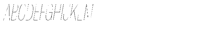Antre Extra Condensed Hairline Italic Font UPPERCASE