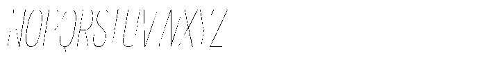 Antre Extra Condensed Hairline Italic Font UPPERCASE