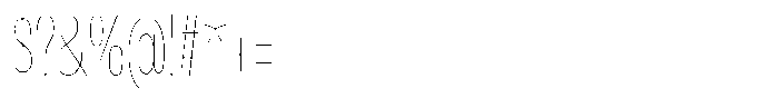Antre Extra Condensed Hairline Font OTHER CHARS