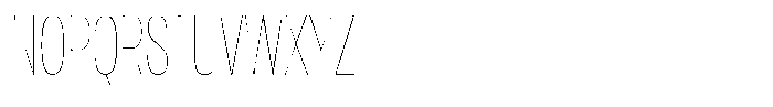Antre Extra Condensed Hairline Font UPPERCASE