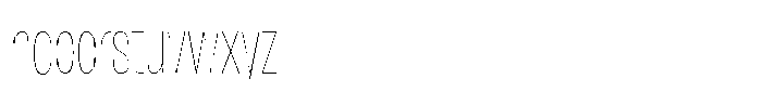 Antre Extra Condensed Hairline Font LOWERCASE
