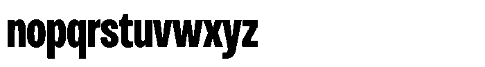 Antre Extra Condensed Heavy Font LOWERCASE