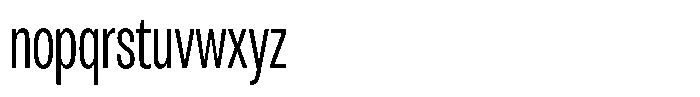Antre Extra Condensed Light Font LOWERCASE