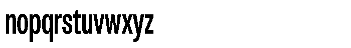 Antre Extra Condensed Medium Font LOWERCASE