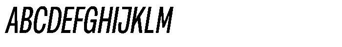 Antre Extra Condensed Regular Italic Font UPPERCASE