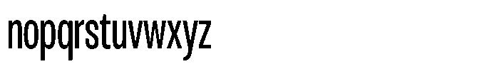 Antre Extra Condensed Regular Font LOWERCASE