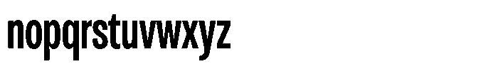 Antre Extra Condensed Semi Bold Font LOWERCASE