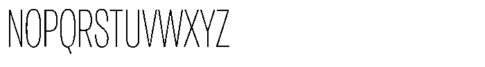 Antre Extra Condensed Thin Font UPPERCASE