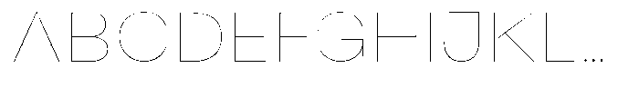 Antre Hairline Font UPPERCASE