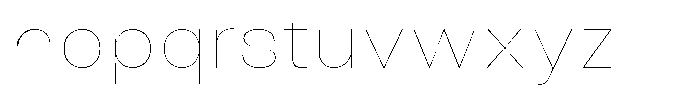 Antre Hairline Font LOWERCASE