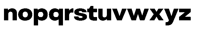 Antre Heavy Font LOWERCASE