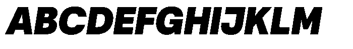 Antre Narrow Black Italic Font UPPERCASE