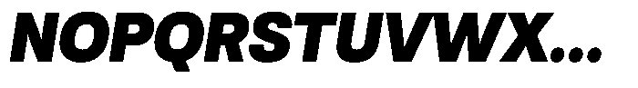 Antre Narrow Black Italic Font UPPERCASE