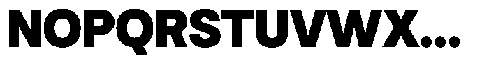 Antre Narrow Black Font UPPERCASE