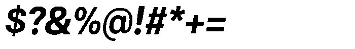 Antre Narrow Bold Italic Font OTHER CHARS