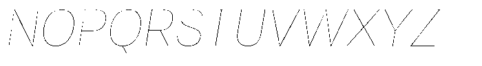 Antre Narrow Hairline Italic Font UPPERCASE