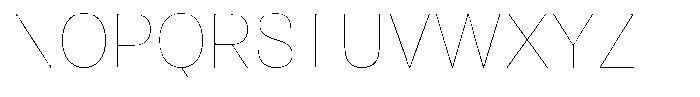 Antre Narrow Hairline Font UPPERCASE