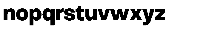 Antre Narrow Heavy Font LOWERCASE