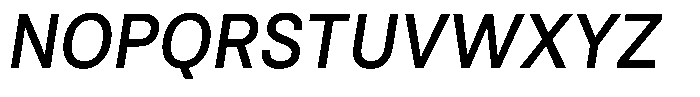 Antre Narrow Medium Italic Font UPPERCASE