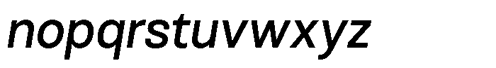 Antre Narrow Medium Italic Font LOWERCASE
