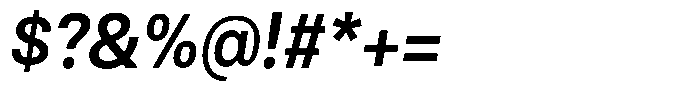 Antre Narrow Semi Bold Italic Font OTHER CHARS